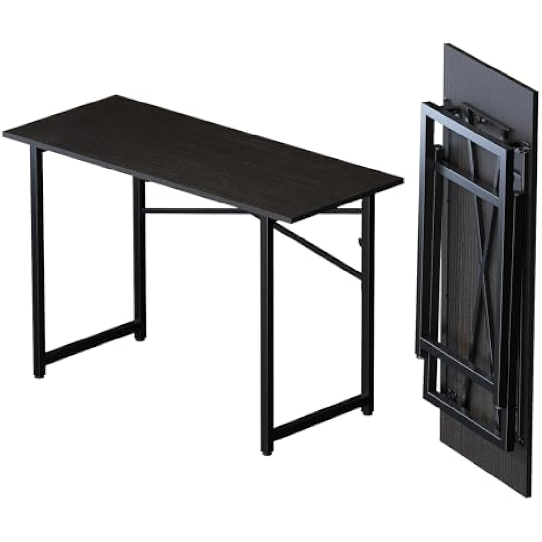 Lutown 120cm Folding Computer Desk – No Assembly Gaming Table, Black
