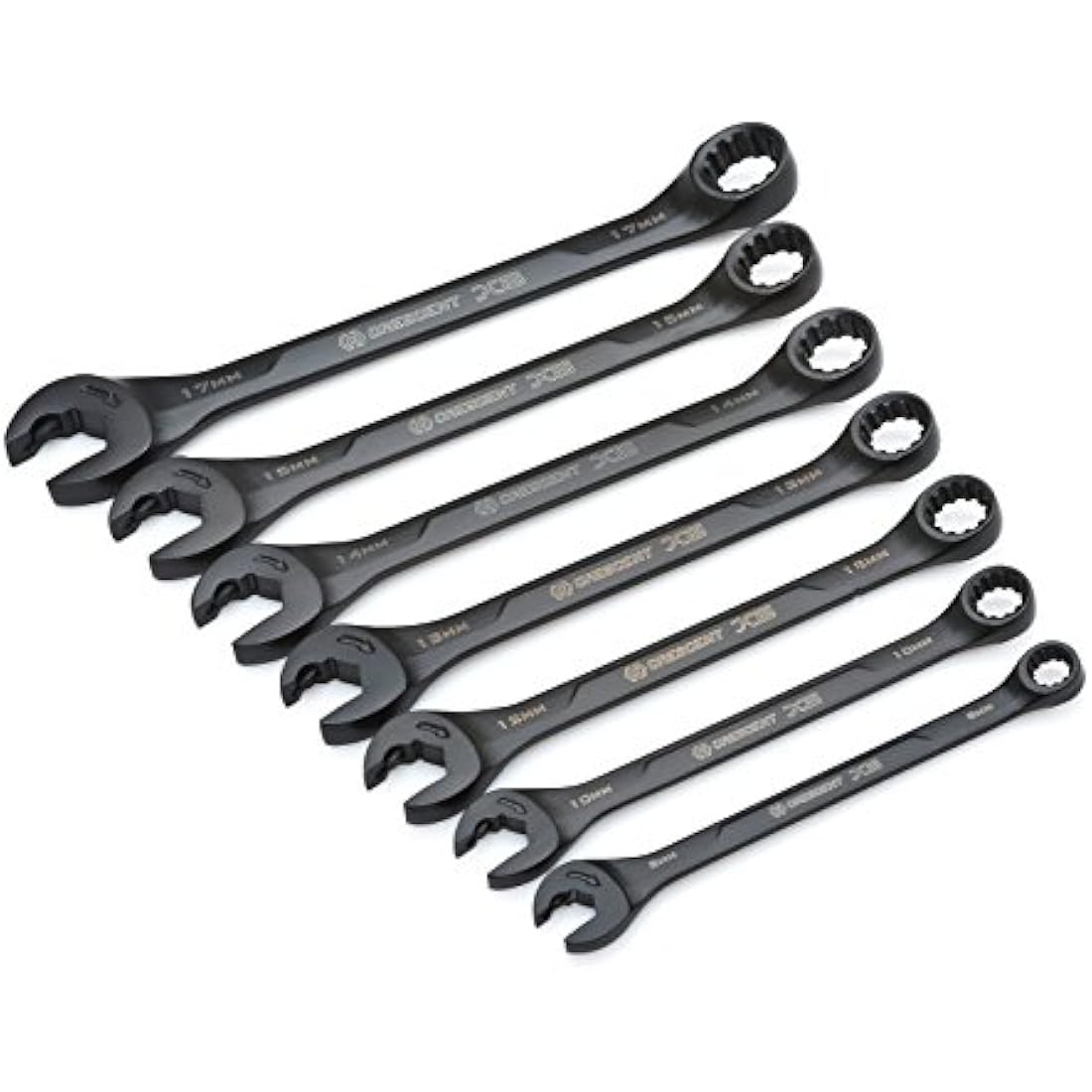 Crescent 7-Piece X6 Metric Ratcheting Combination Wrench Set, 8-17mm