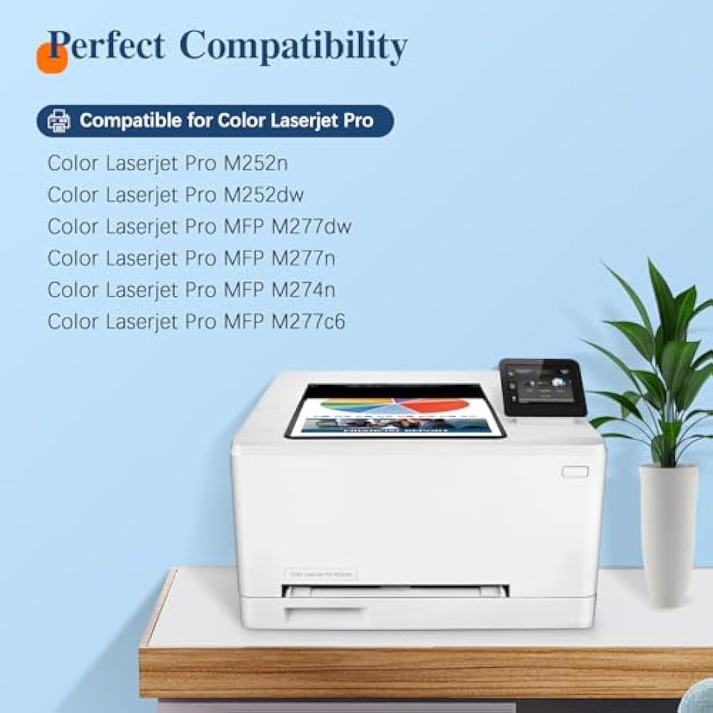 ColorKing HP 201X High-Yield Toner Cartridges (4-Pack) for LaserJet Pro
