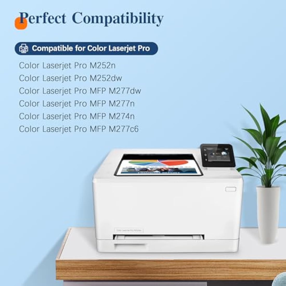 ColorKing HP 201X High-Yield Toner Cartridges (4-Pack) for LaserJet Pro