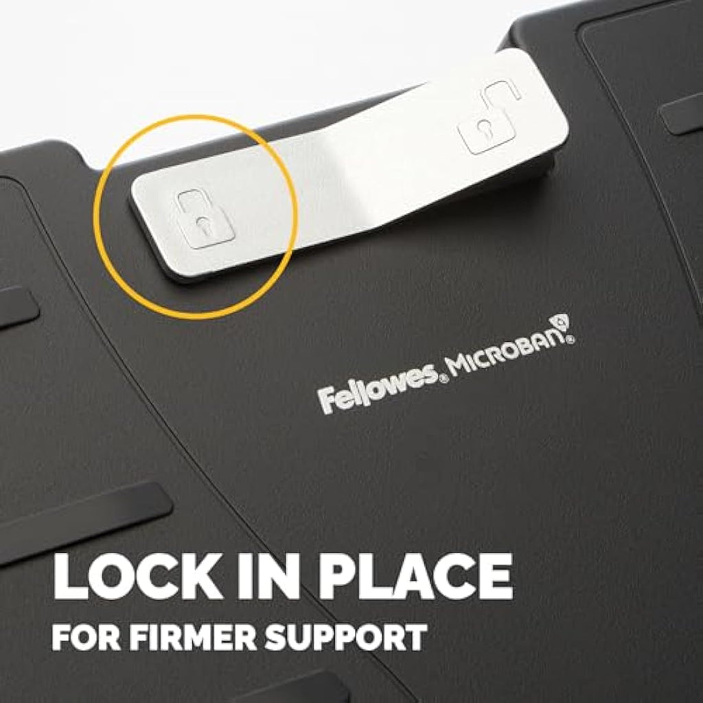 Fellowes Office Suites Ergonomic Foot Rest | Adjustable & Antibacterial