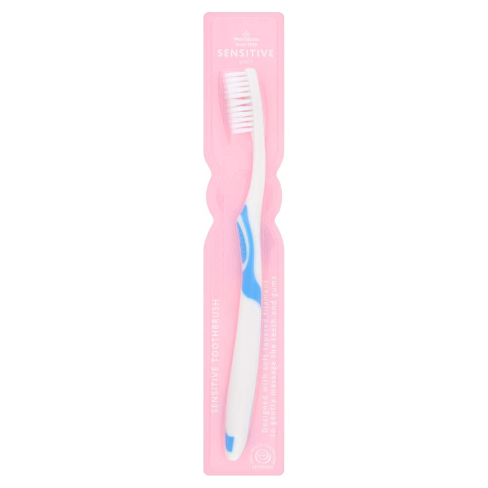 Morrisons Sensitive Toothbrush - Soft Bristles Dental Care (18 Pack)