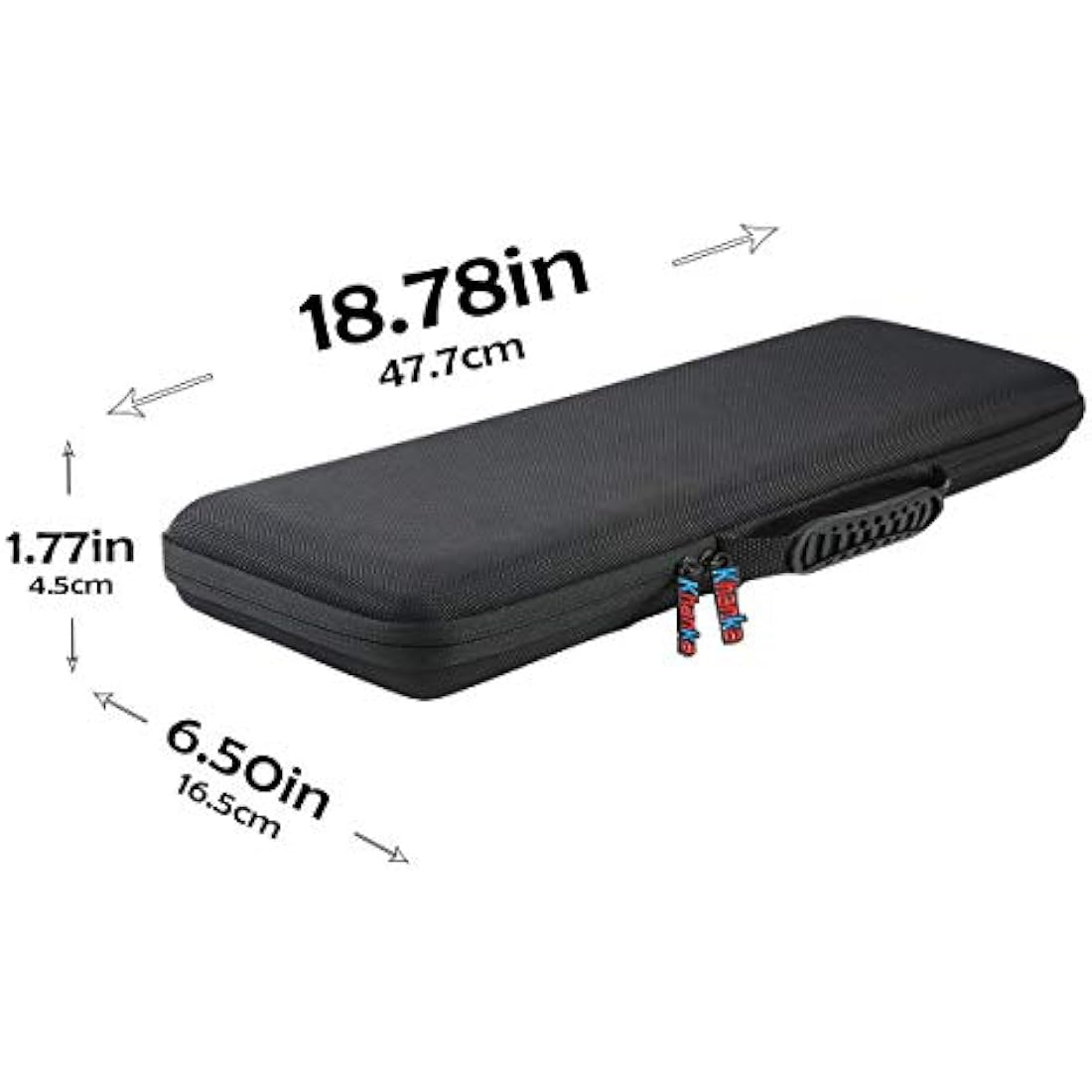 Khanka Hard Travel Case for Logitech MK470 & K580 Keyboard – Black EVA
