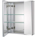 Aluminum Bathroom Mirror Cabinet | Recessed or Surface Mount
