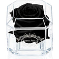 Eternal Petals Preserved Infinity Rose – Handmade Real Rose in Black