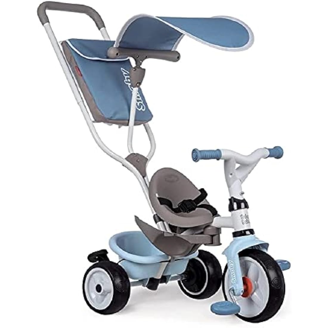 Smoby Baby Balade Blue Childrens Tricycle with Parental Steering