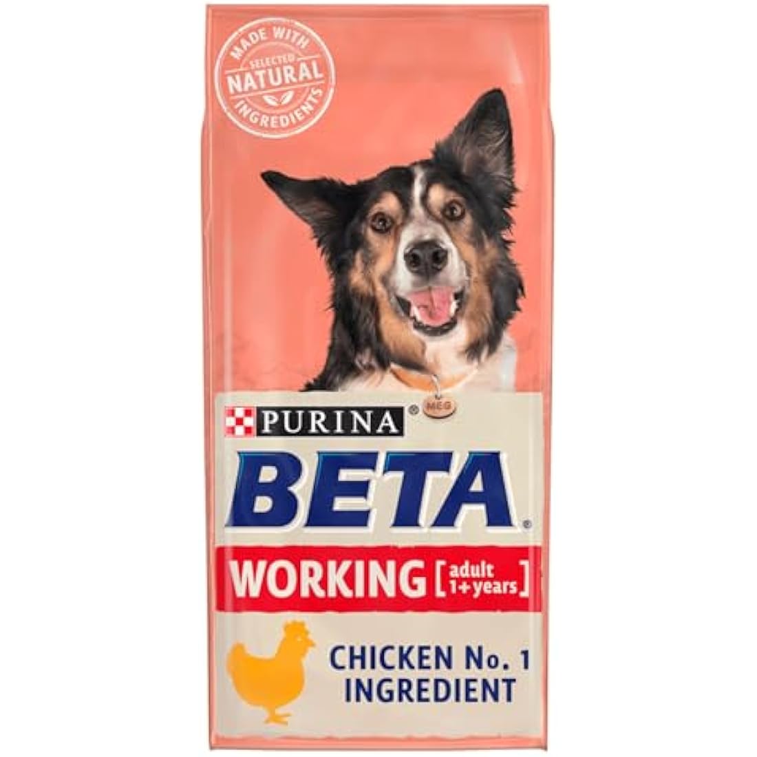 Beta Working Dog Chicken Dry Dog Food - Natural Ingredients - 14kg