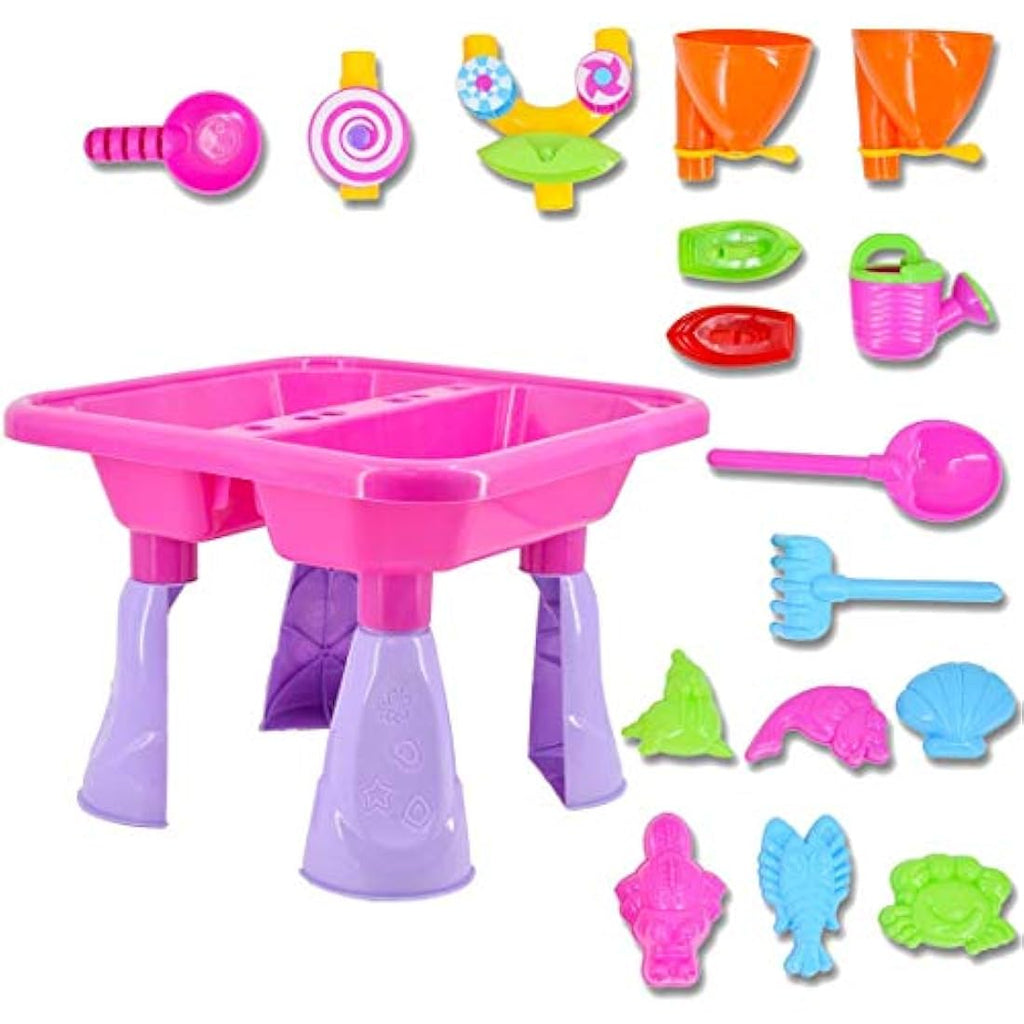 Jolof Store Sand and Water Table – Double Compartment Toddler Play Set