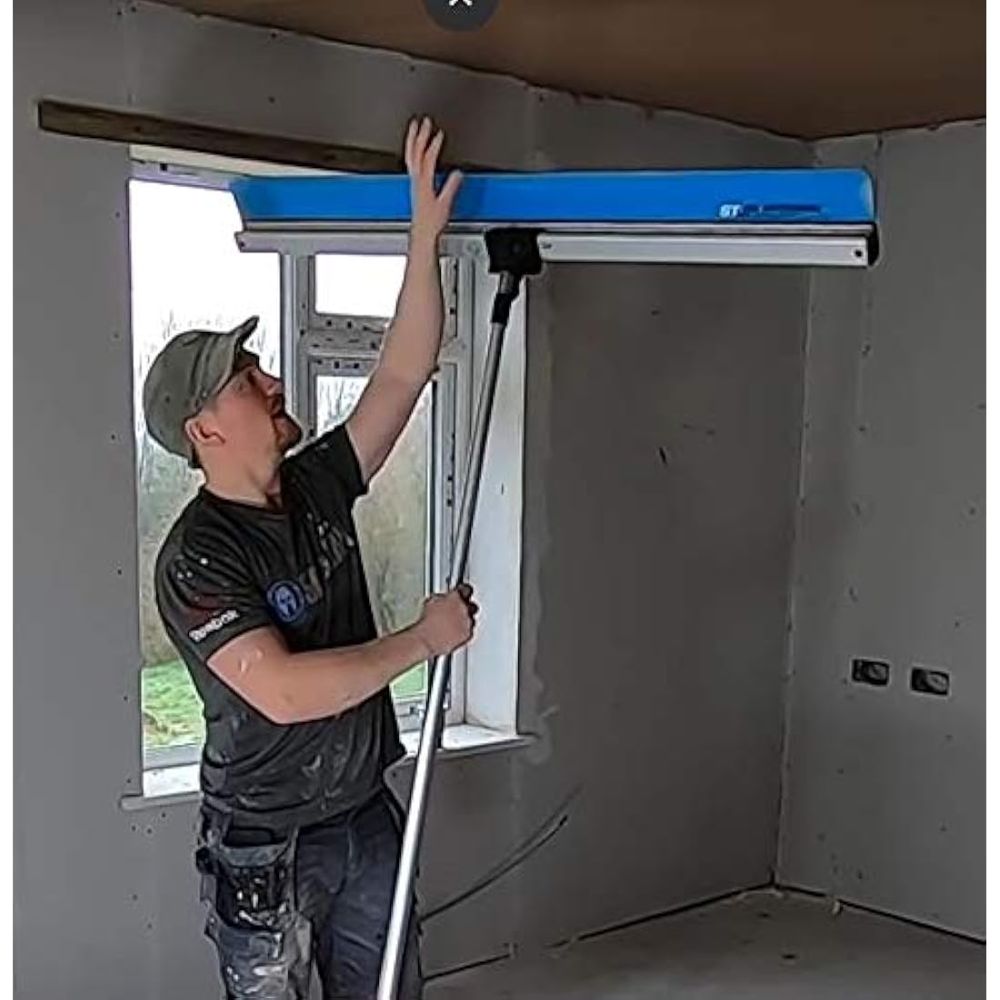 OX Speedskim SF 900mm Plaster Skimming Rule | Stainless Steel Flex Blade