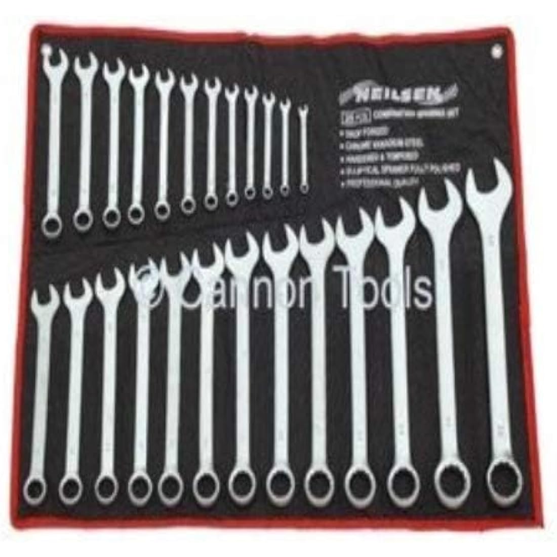Neilsen 25pc Combination Spanner Set | 6-32mm Satin Chrome Vanadium