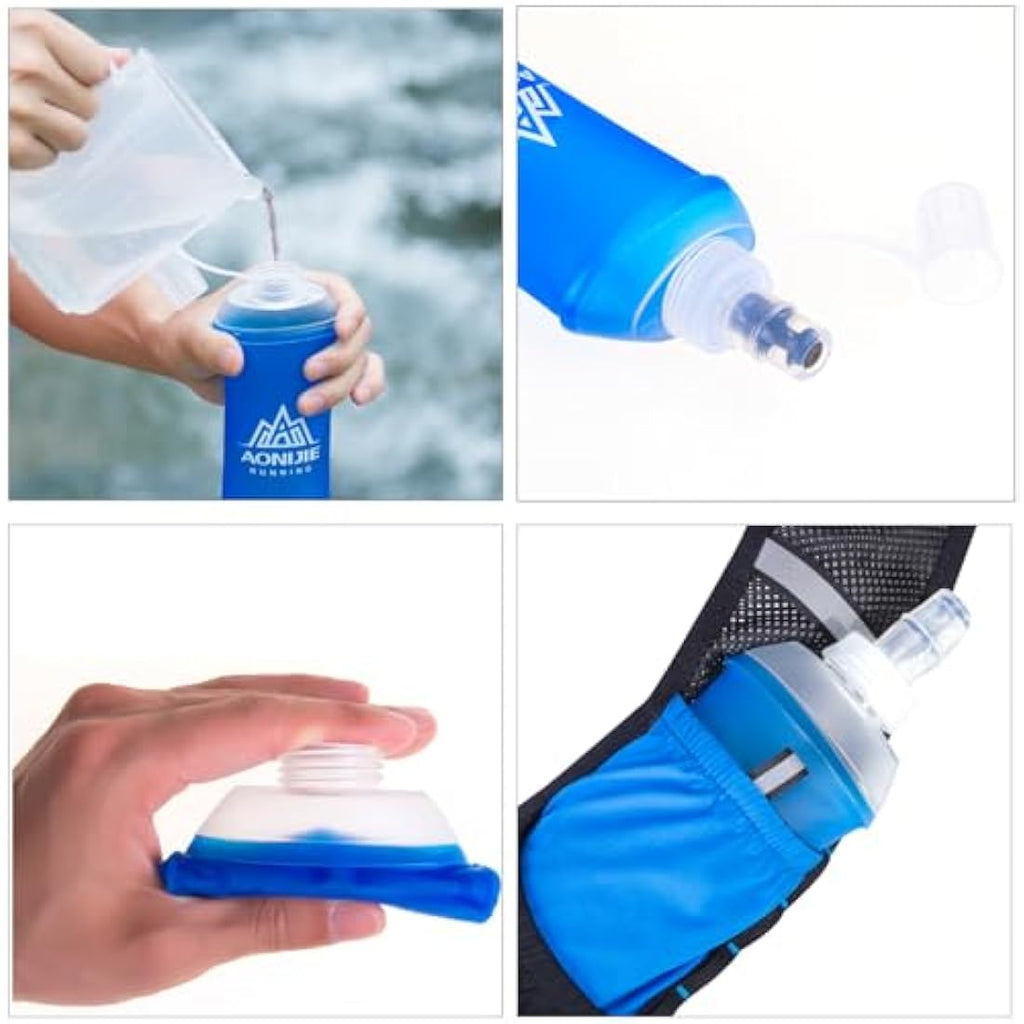 Azarxis TPU Soft Flask – Collapsible Running Water Bottle for Hydration