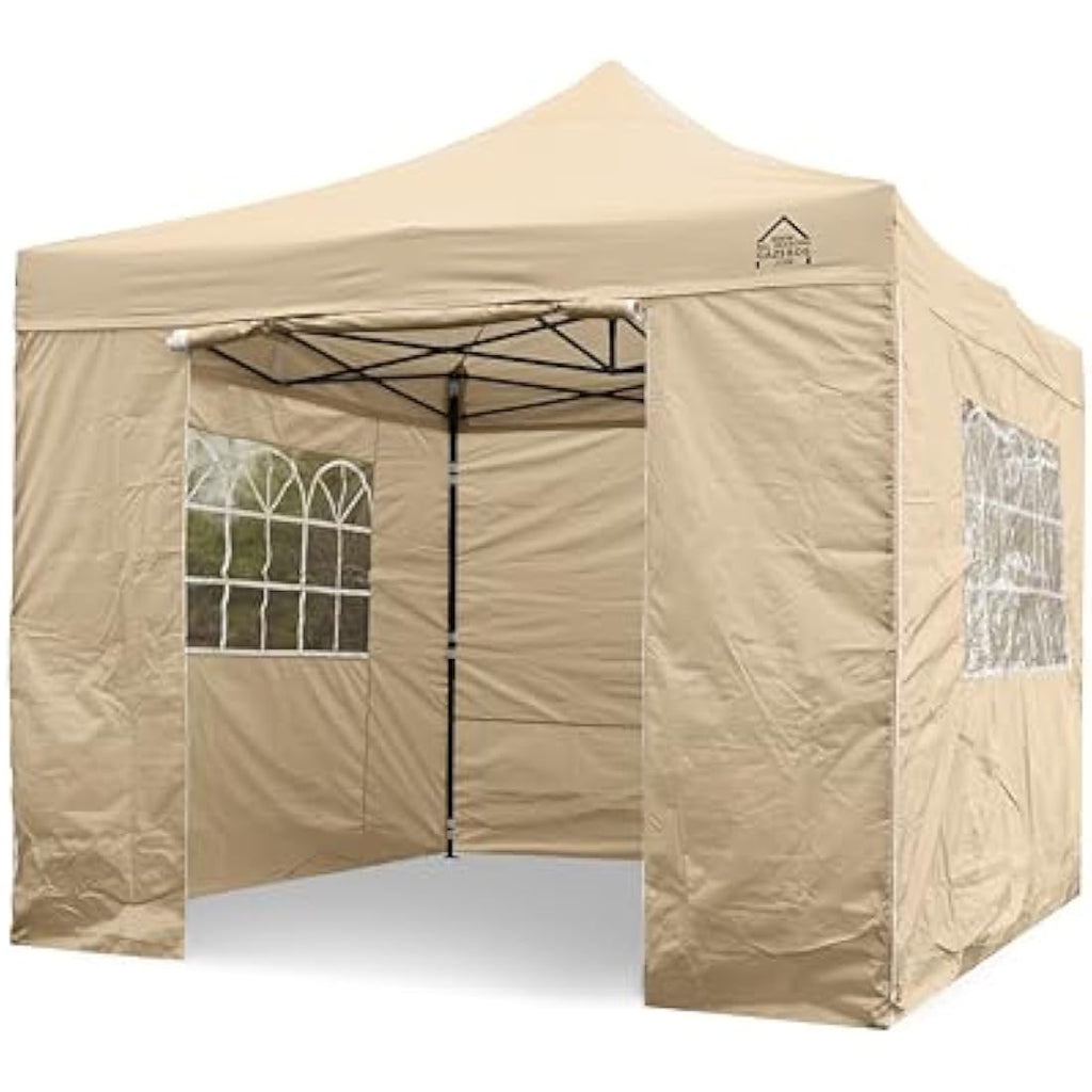 All Seasons Gazebos 3x3m Heavy Duty Waterproof Pop Up Gazebo - Beige