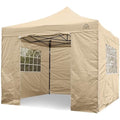 All Seasons Gazebos 3x3m Heavy Duty Waterproof Pop Up Gazebo - Beige