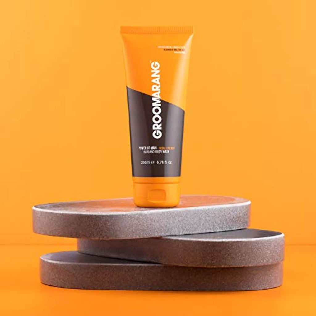 Groomarang Power of Man Toiletry Gift Set | 5-Piece Men's Grooming Kit