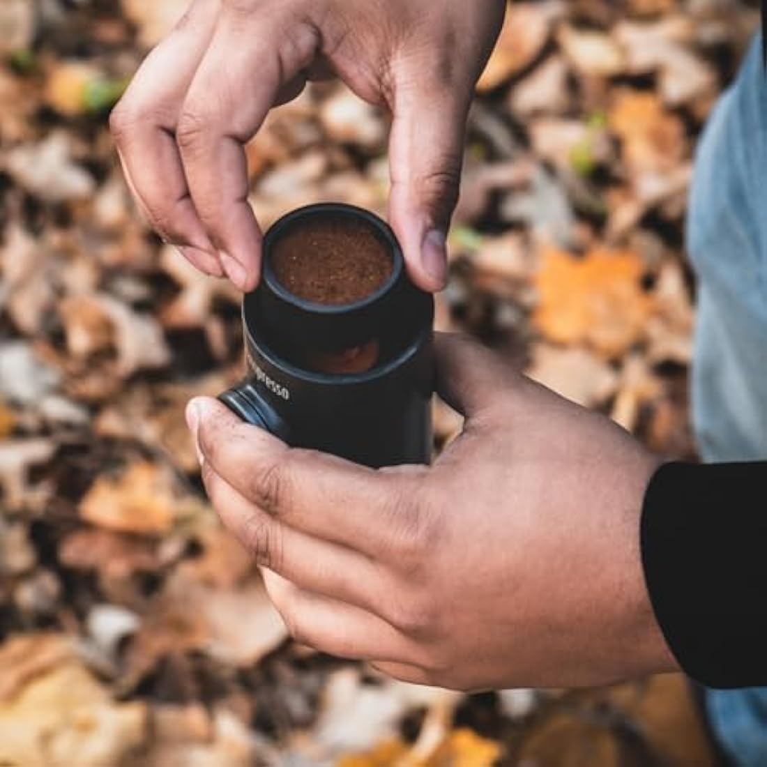 WACACO Nanopresso Portable Espresso Maker – 18 Bar Manual Coffee Machine