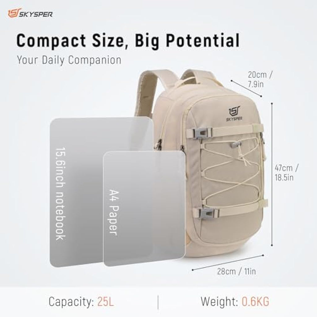 SKYSPER 25L Hiking Backpack – Lightweight 15.6" Laptop Travel Daypack