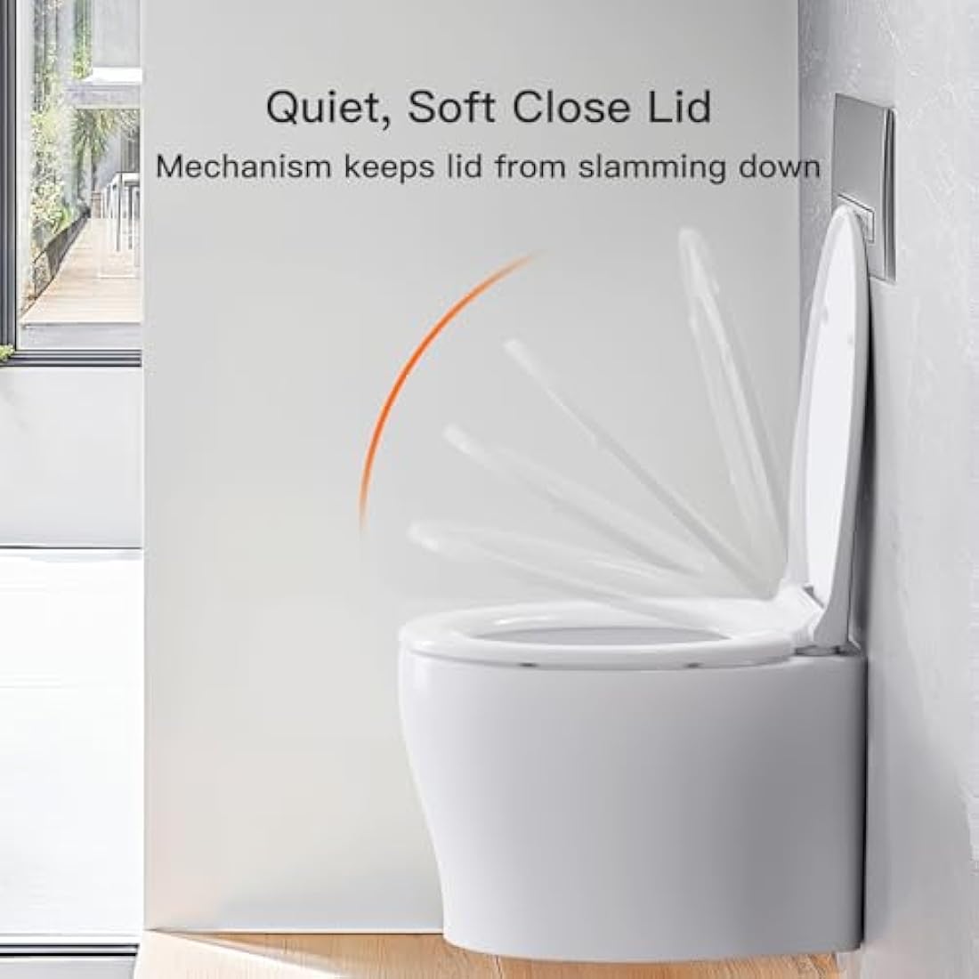 Pipishell O-Shape Toilet Seat – Soft Close with Quick Release, White