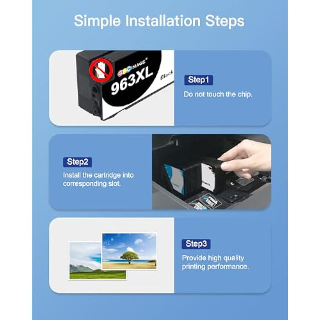 GPC Image 963XL Ink Cartridges Multipack for HP OfficeJet Pro 9020 9025