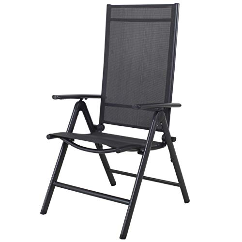 Chicreat Korfu Aluminium Folding Garden Chair | 8-Position Adjustable