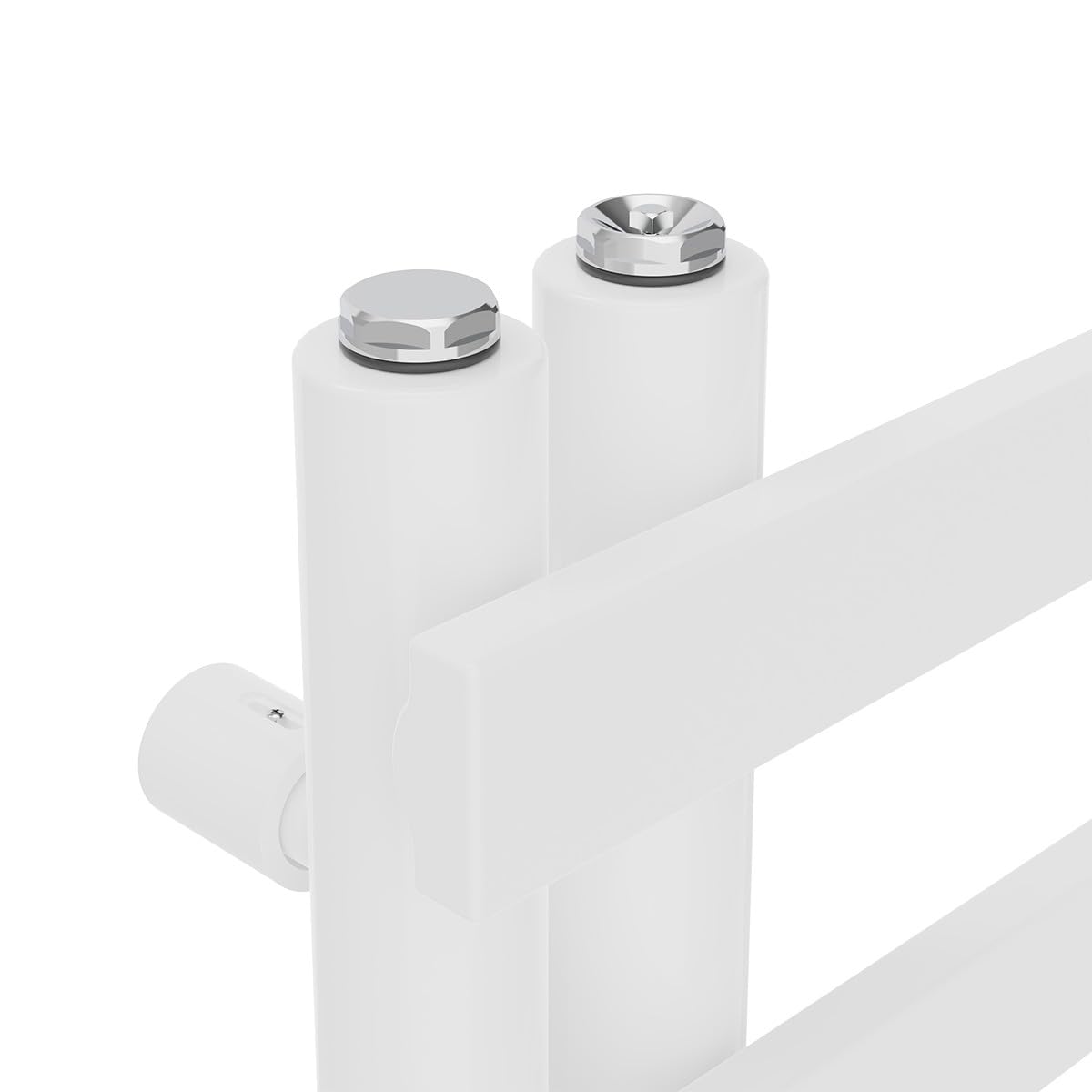 Warmehaus Minimalist Bathroom Heated Warming Towel Rail 1600x600mm White - image 5