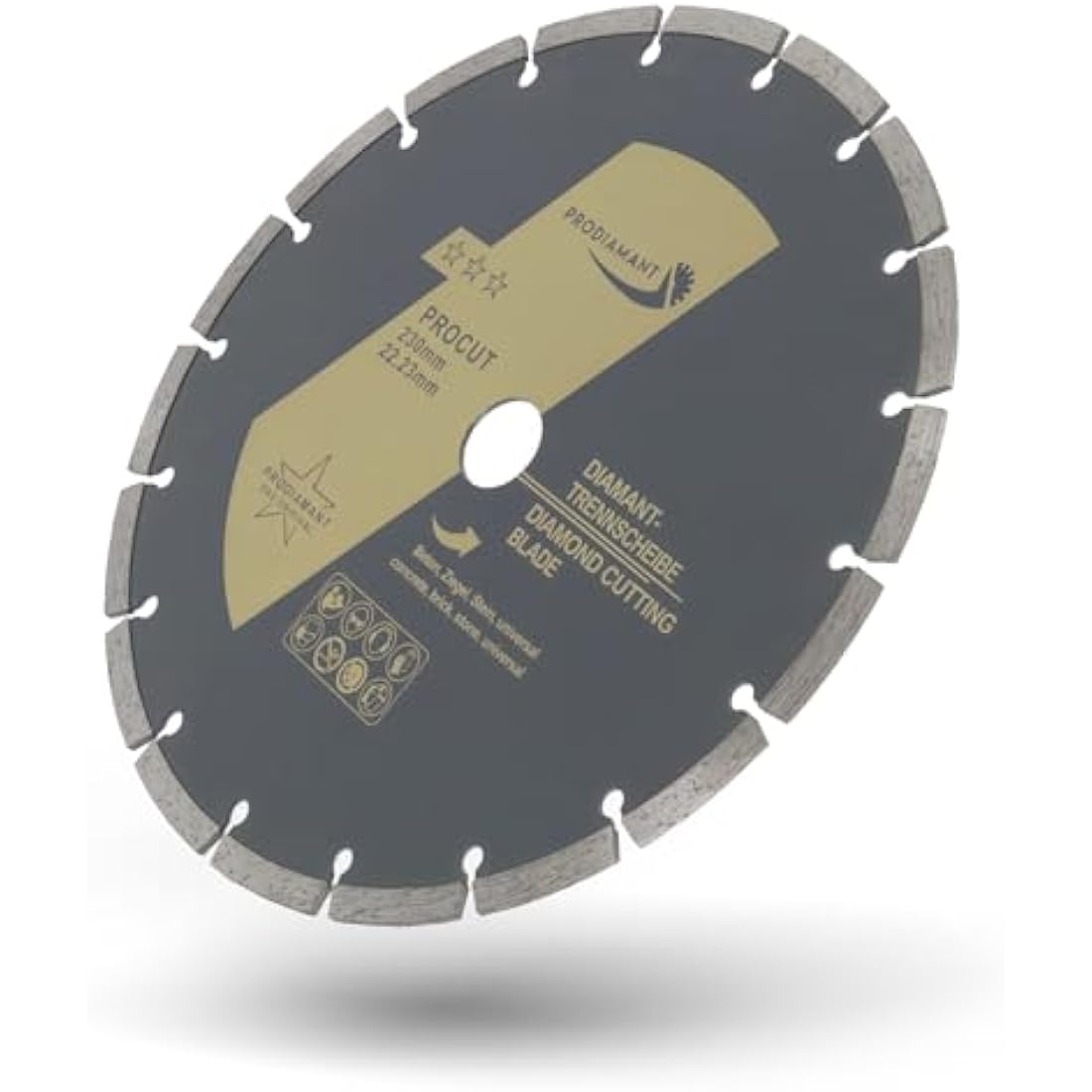 PRODIAMANT 230mm Diamond Cutting Disc Set – 2-Pack for Concrete & Brick