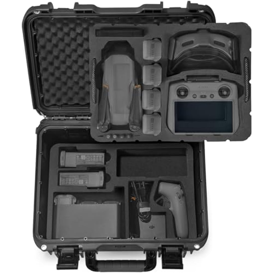 Lekufee Waterproof Hard Case for DJI Air 3S and Goggles 3 Accessories
