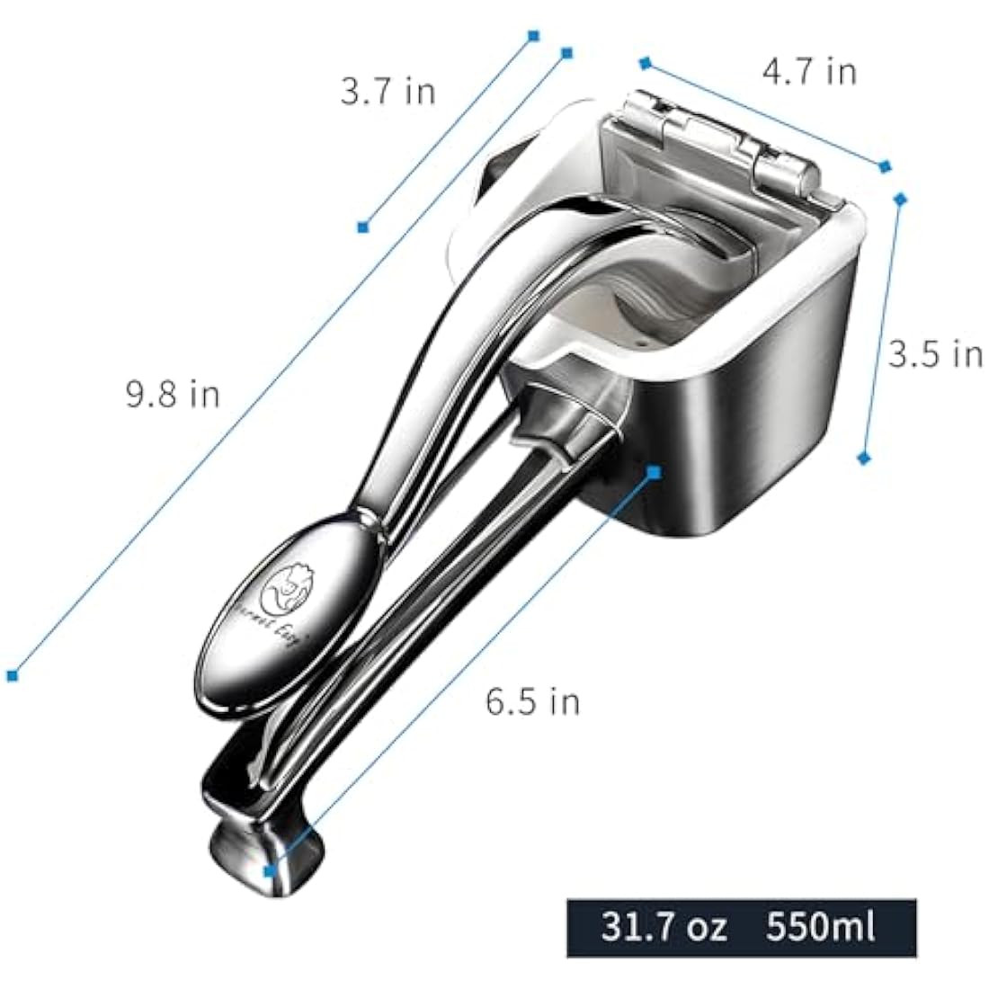 Stainless Steel Citrus Squeezer – Heavy-Duty Hand Juicer Press