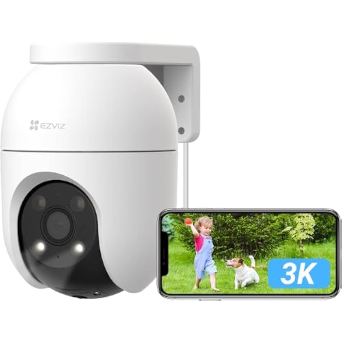 EZVIZ C8c 3K Outdoor WiFi Security Camera | 360° PTZ & Color Night Vision