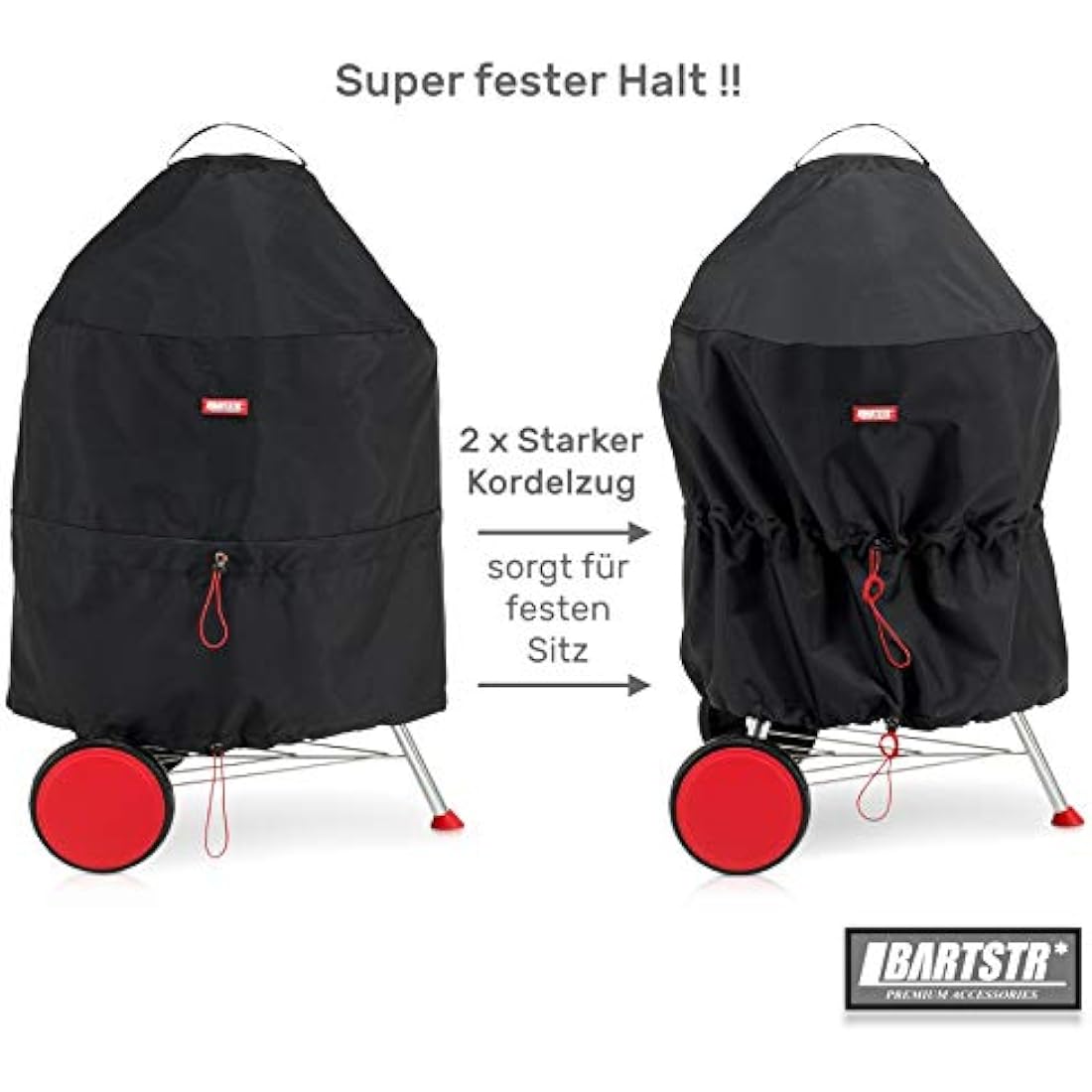 Bartstr Kettle BBQ Cover – 600D Heavy Duty Waterproof Grill Cover