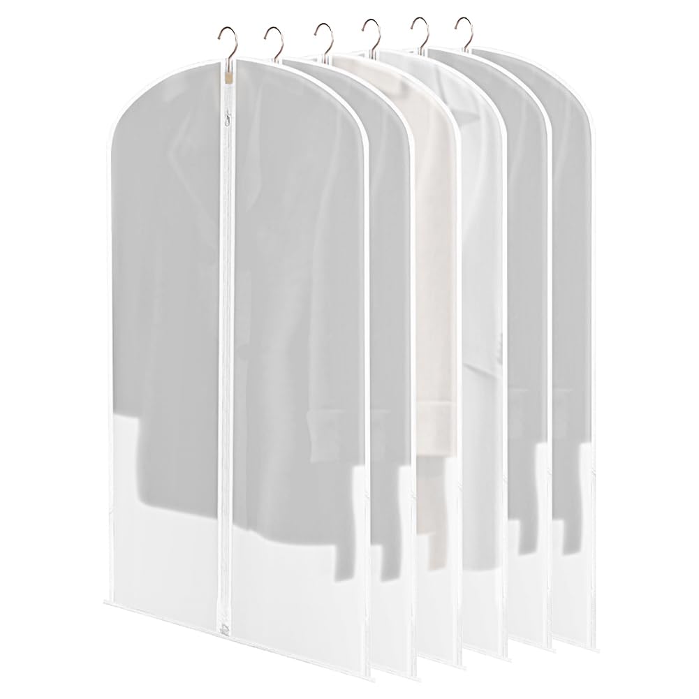 HOTUT 6 PCS Transparent Dustproof Suit Covers Set,60×100CM Garment Bags - image 1