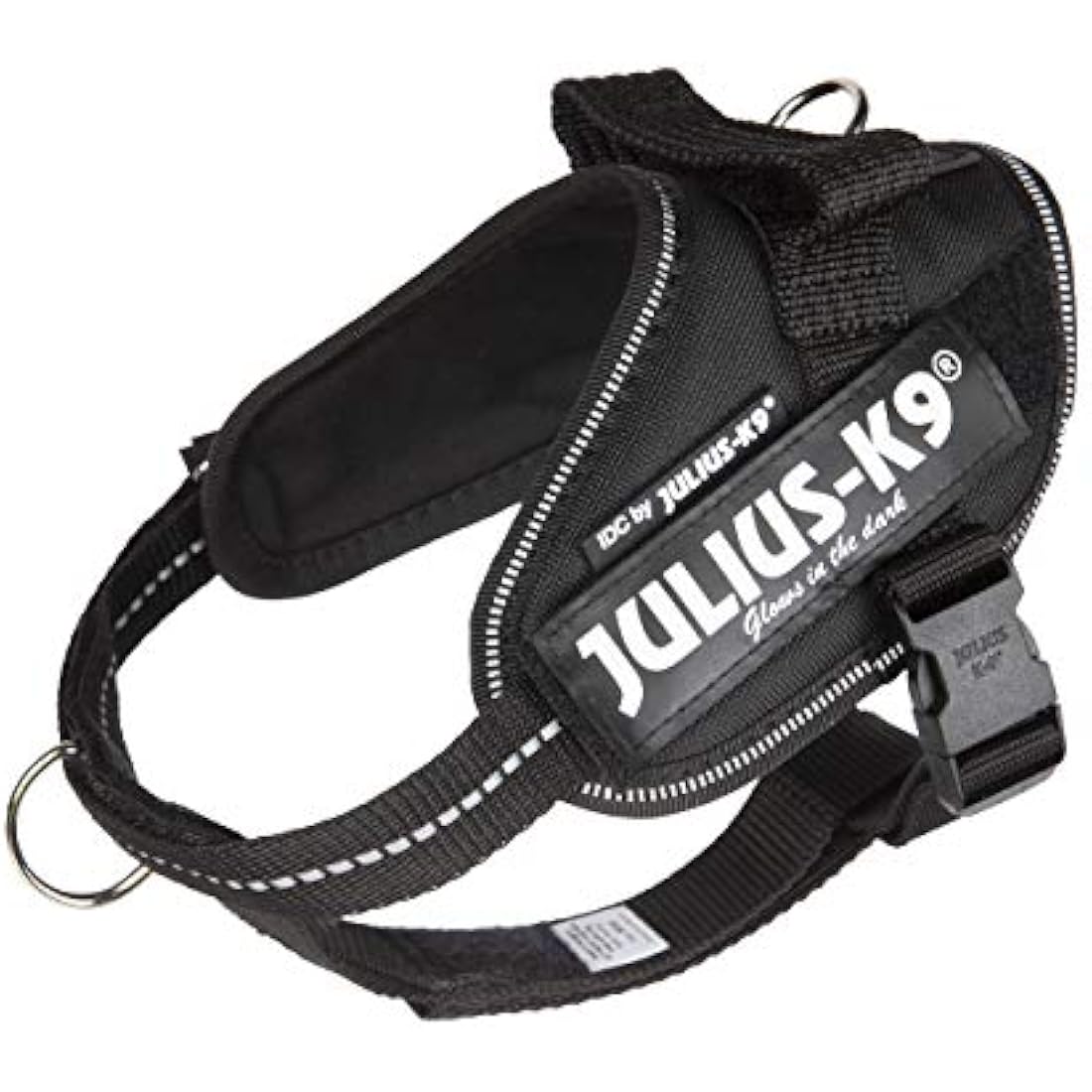 Julius-K9 IDC Powerharness | Reflective Dog Harness - Black - XS