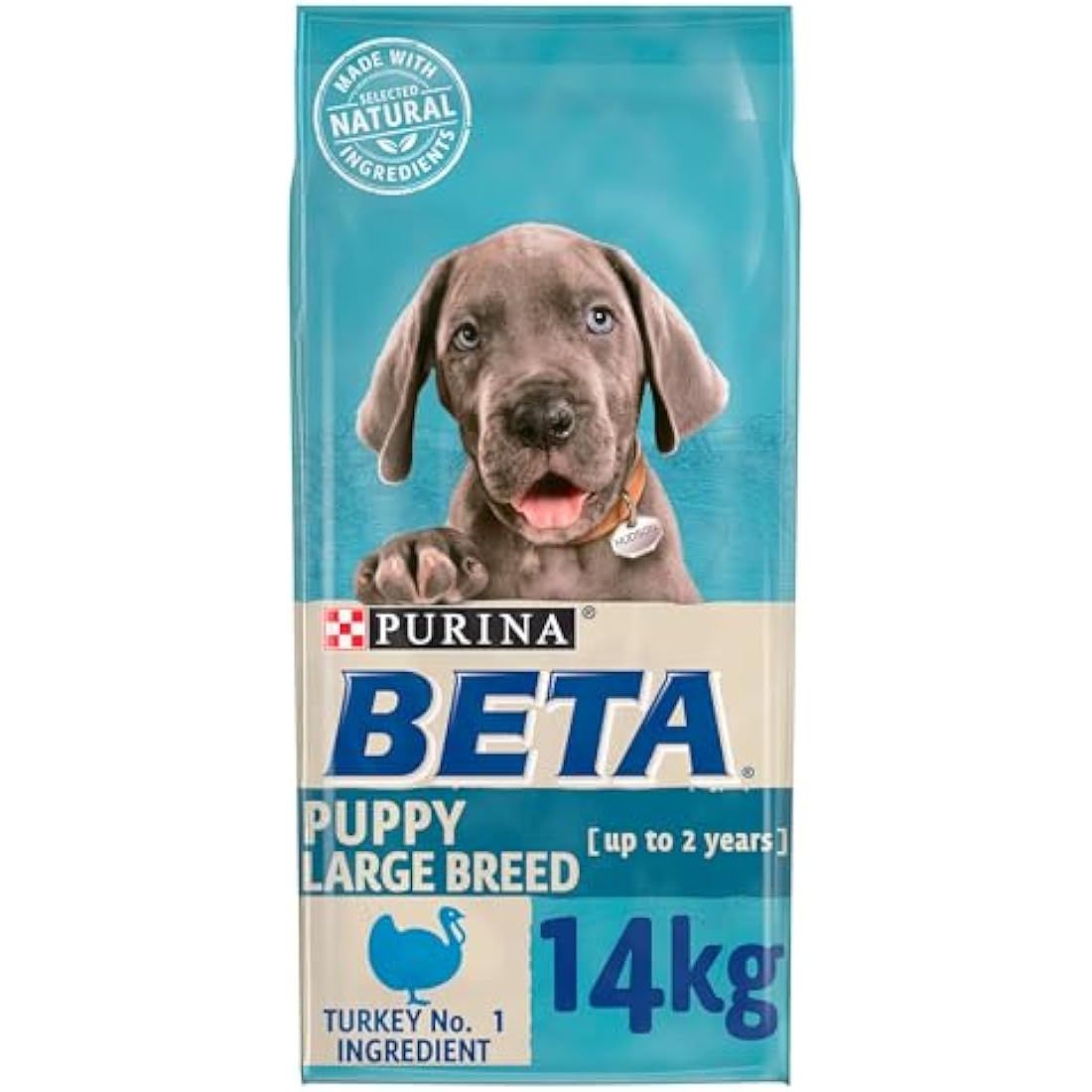Beta Puppy Large Breed Dry Dog Food – Rich in Turkey, 14kg Bag