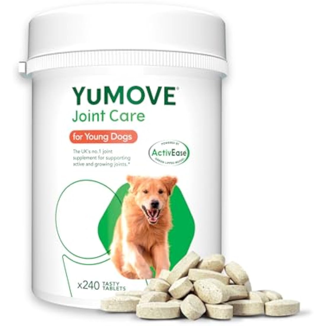 YuMOVE Young & Active Dog Joint Supplement - Hip Support - 240 Tablets