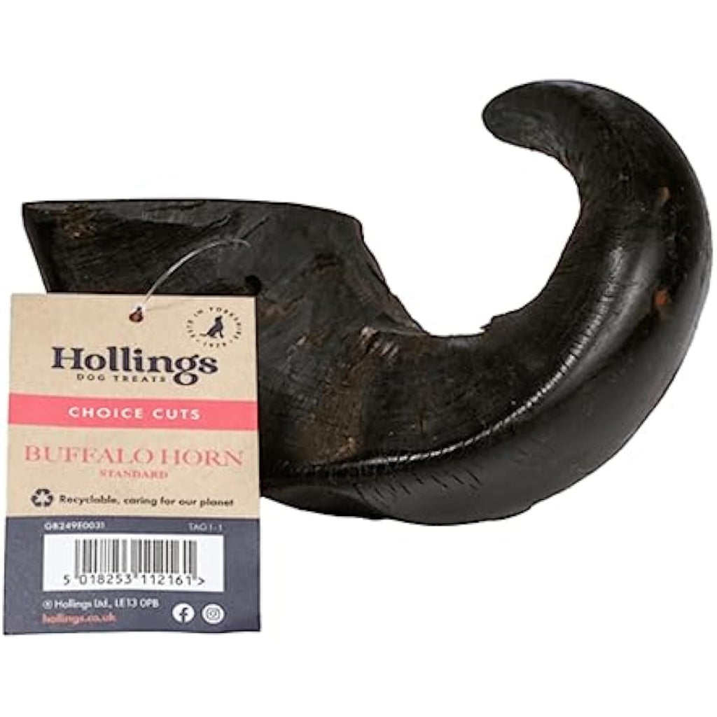 Hollings Buffalo Horn Natural Dog Chew – Grain Free High Protein Treat
