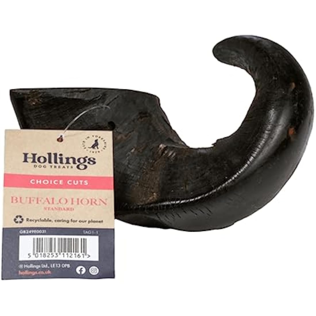 Hollings Buffalo Horn Natural Dog Chew – Grain Free High Protein Treat