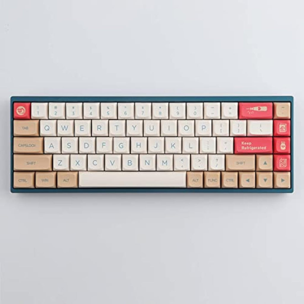 Tsungup Soy Milk PBT Keycaps – 138 Keys XDA Profile Dye-Sub for MX Switches