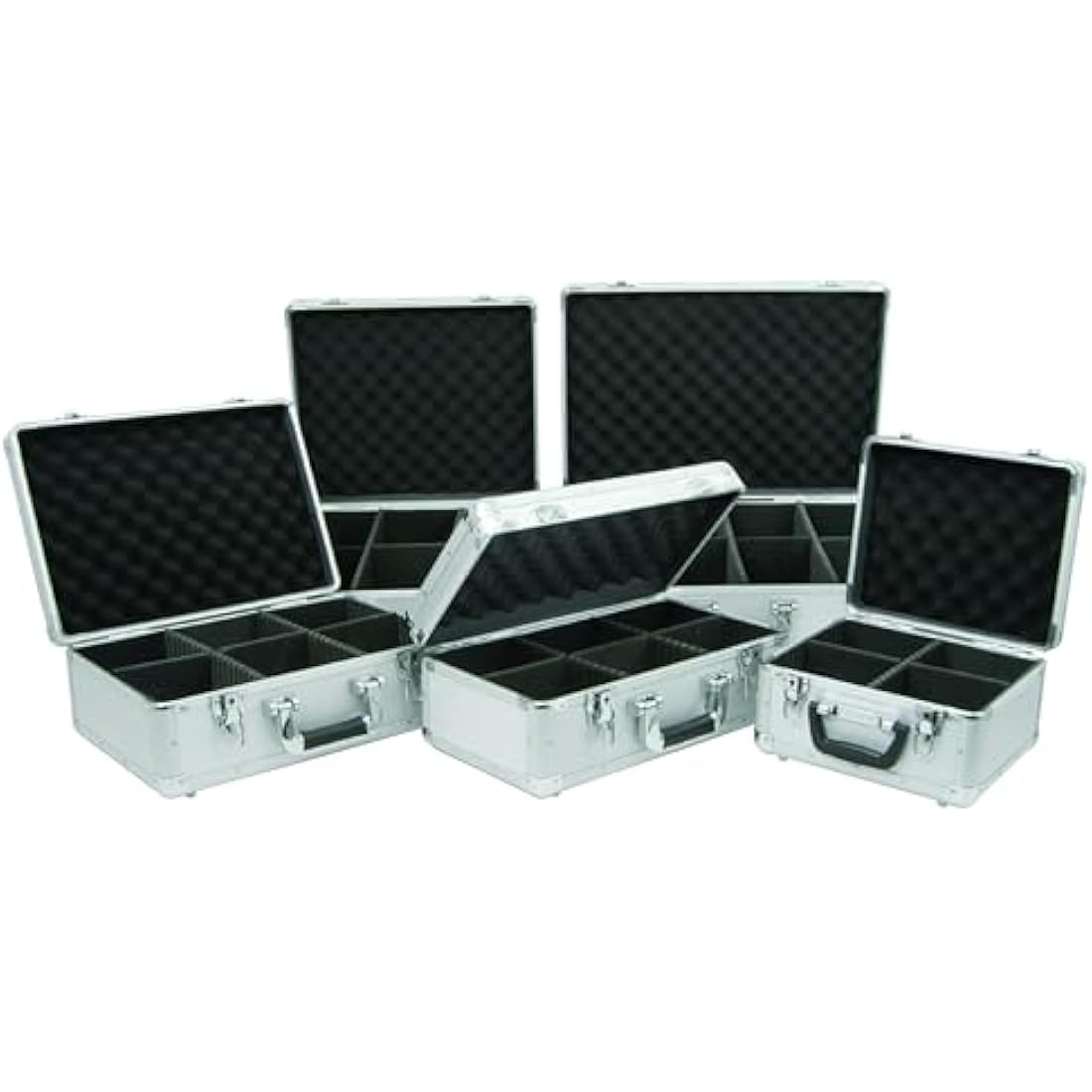 Citronic Aluminium CD Storage Case | Lockable Media Organizer - 120 CDs