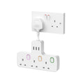 Mscien 3-Way Multi Plug Extension with 3 USB & Individual Switches