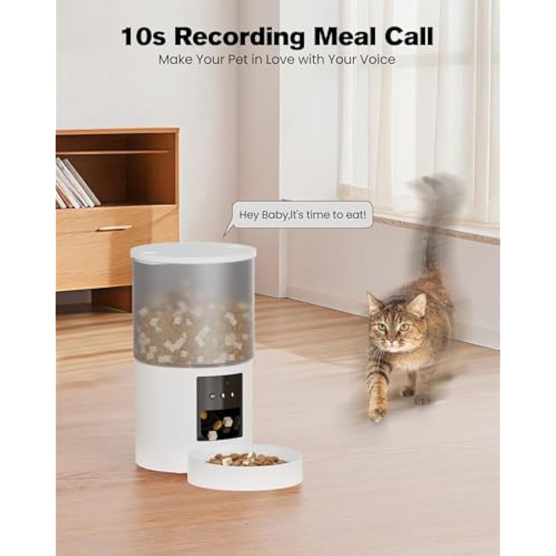 Jolof Store Automatic Cat Feeder – 6L WiFi App Controlled Food Dispenser