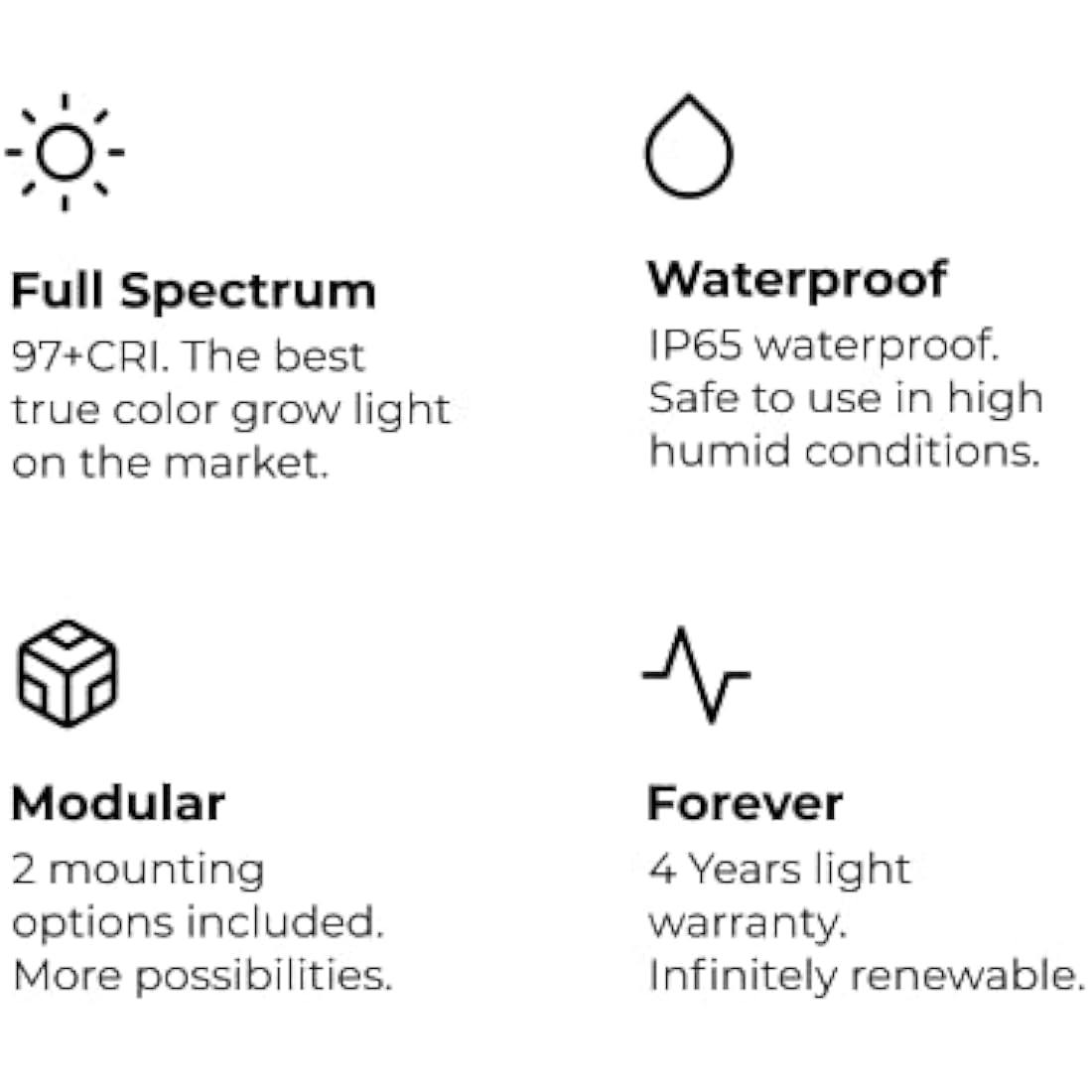 PlantSpectrum16 Full Spectrum LED Grow Light – 16W Sustainable Plant Lamp