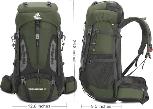 Jolof Store 60L Hiking Backpack – Waterproof Lightweight Travel Daypack