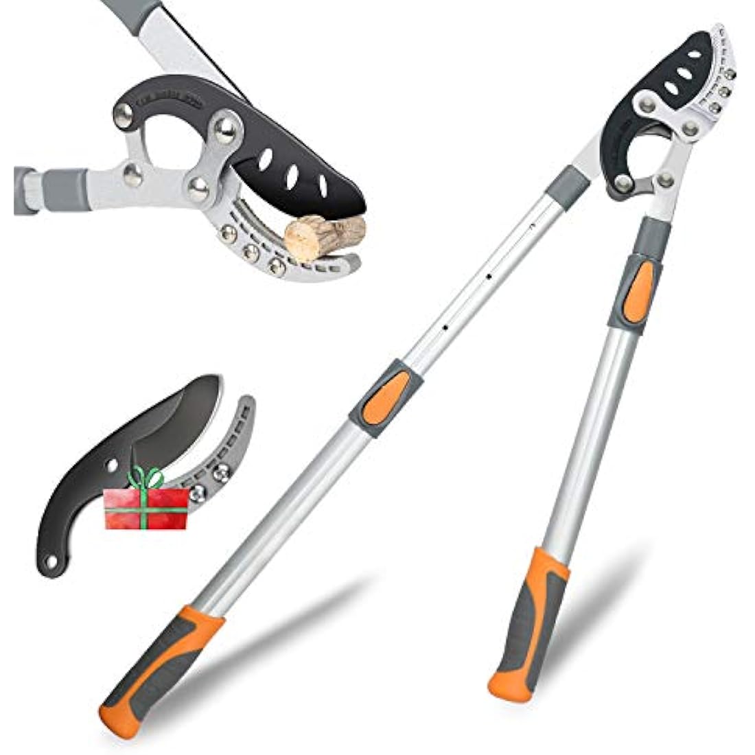 AIRAJ Heavy Duty Telescopic Anvil Loppers – 70-103cm SK5 Steel Blade
