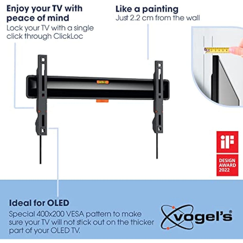 Vogel's TVM 3405SP Flat OLED TV Wall Mount | 32-77 inch | VESA 400x200