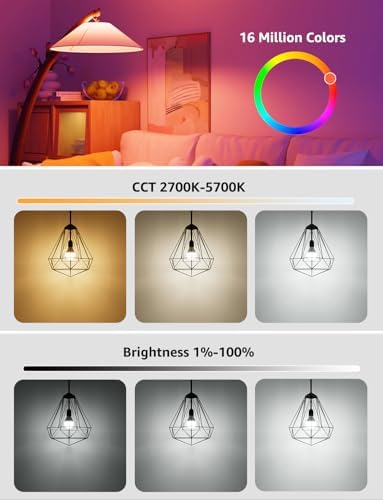 Lepro BP1 E14 AI Smart Bulb – Music Sync & Voice Control, 4 Pack