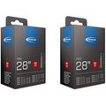 Schwalbe 700x35c Inner Tubes | 28 Inch Presta Valve Road Bike Tubes - 2 Pack