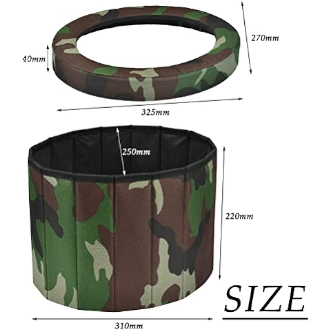 CENBEN Foldable Camping Toilet | Portable Outdoor Potty with Sponge Cushion