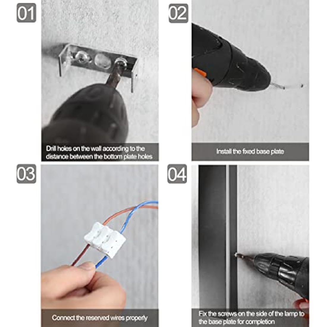 ZTWLEED Dimmable Outdoor Wall Light | 120CM IP65 Waterproof LED Lamp