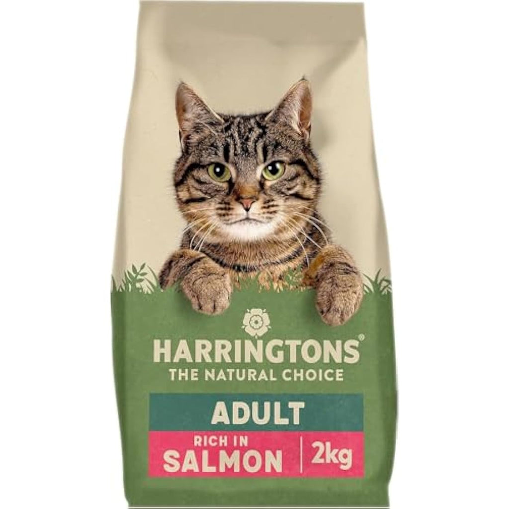 Harringtons Salmon Dry Adult Cat Food – Natural Ingredients – 4 x 2kg