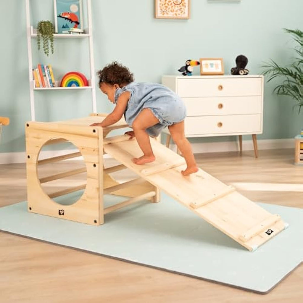 TP Toys Active Tots Wooden Pikler Slide & Climbing Ladder for Toddlers