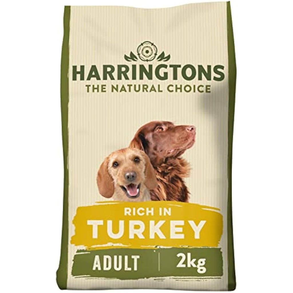 Harringtons Turkey & Rice Dry Dog Food - Natural Adult Kibble 4x2kg